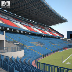 Vicente Calderon Stadium 3D 3D Model