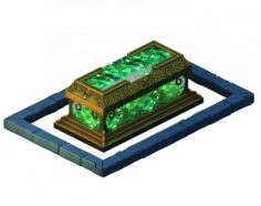 Ghost Mountain – Bronze Crystal Coffin 3D Model