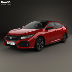 Honda Civic Sport hatchback 2016 3D Model