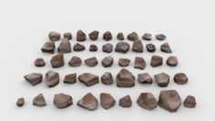 Lowpoly Stones – SE Pack 2 3D Model