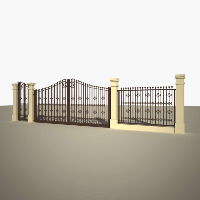 Fence cast 03 3D Model