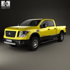 Nissan Titan Crew Cab XD Pro 4X 2016 3D Model