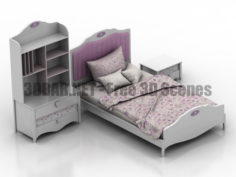 NewJoy Princess Bedroom child 3D Collection