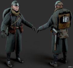 German Support 3D Model