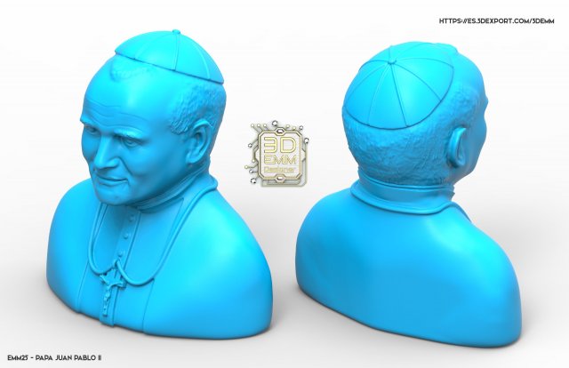 Pope John Paul II 3D Model