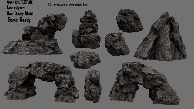 Rocks3 3D Model