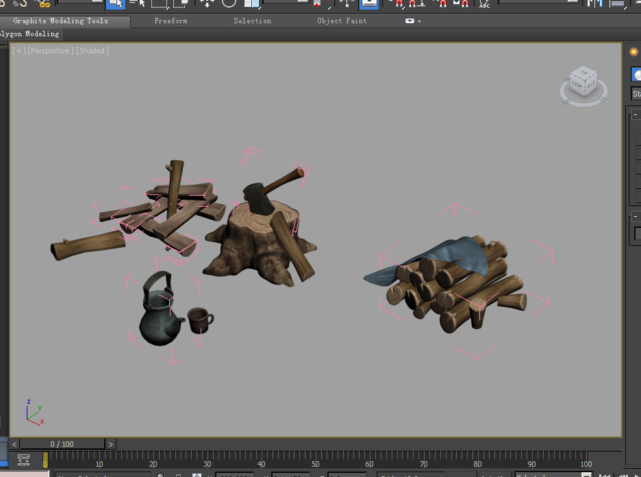 Stump wood 3D model 3D Model