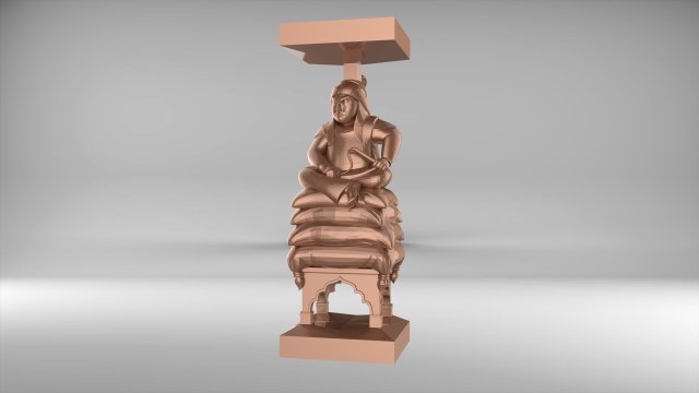 The chess King of Tatar-Mongols set 09001 3D Model