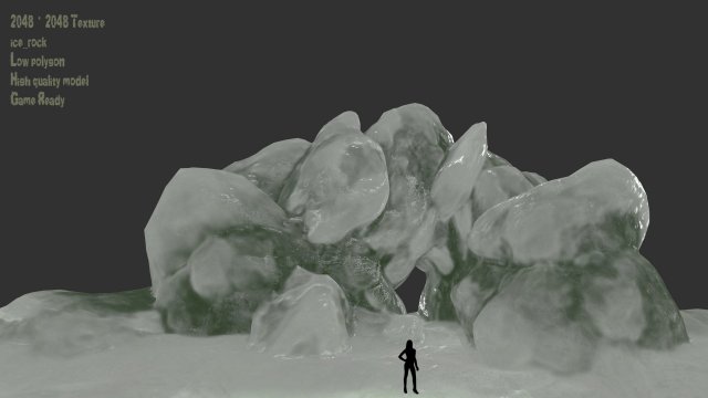 Ice cave 5 3D Model