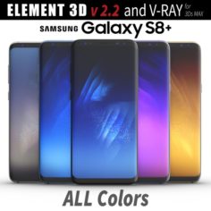 Samsung Galaxy S8 PLUS ALL Colors 3D Model