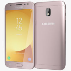 3D Samsung Galaxy J3 2017 Pink model 3D Model