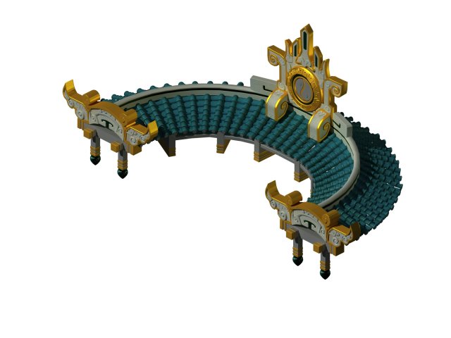 Kunlun – Tai Chi Suspension Bridge 3D Model