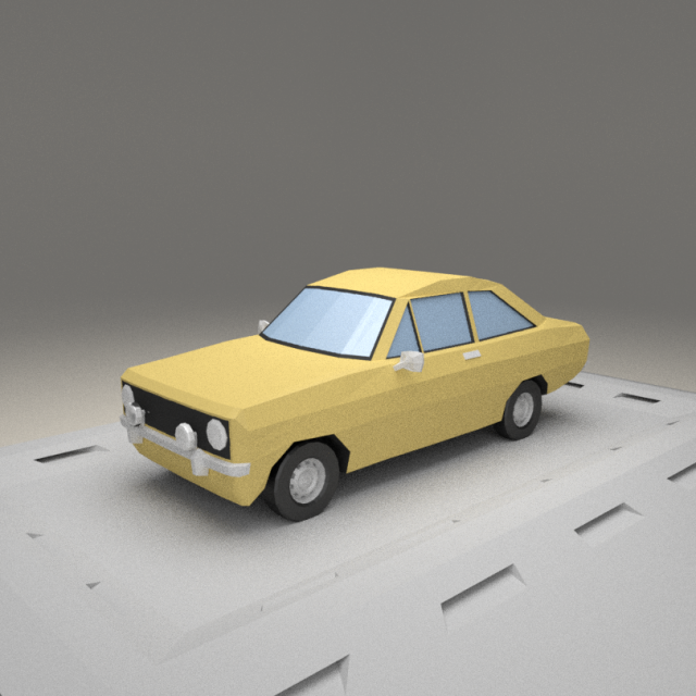 Ford Escort 1100 from 1975 3D Model