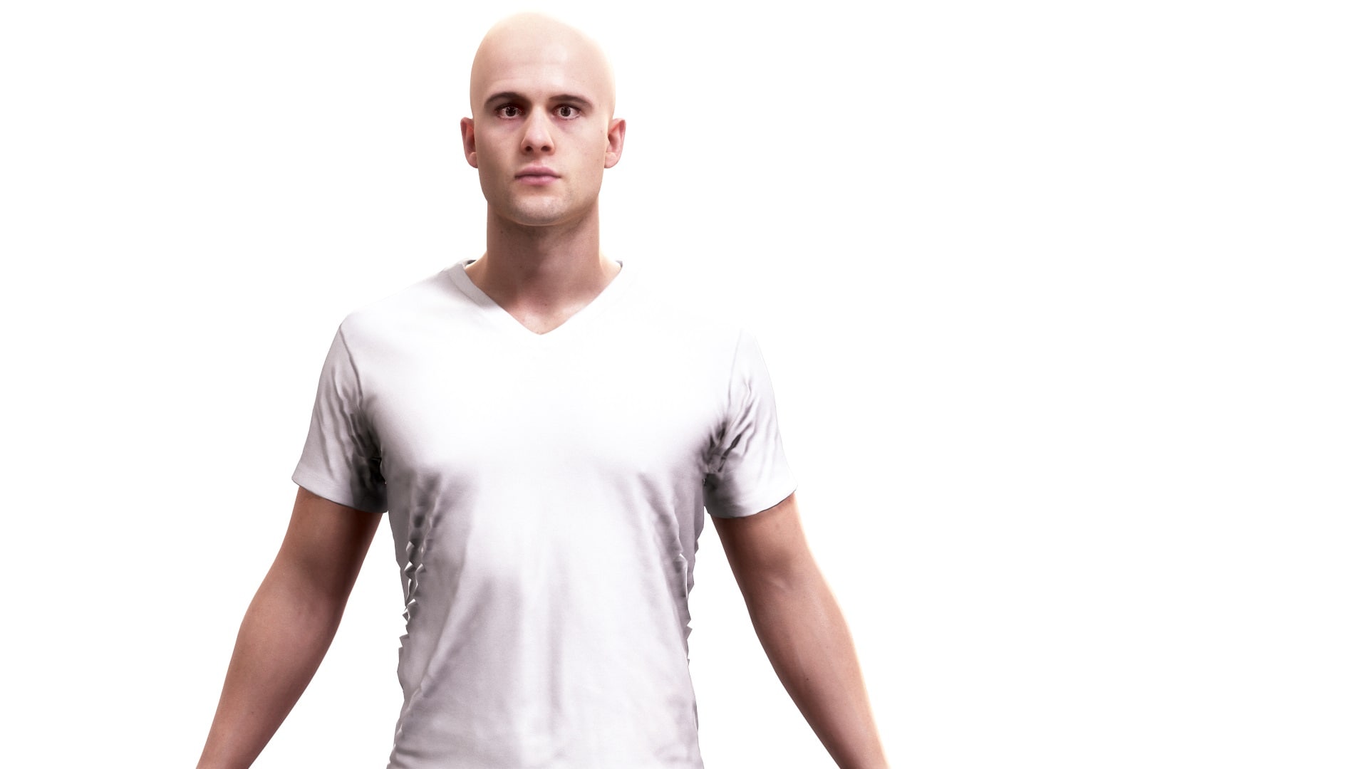 Realistic Man Character – Basic Rig – LOD8192 – 190MBody 3D Model
