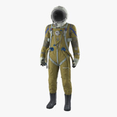 3D Space Suit Strizh with SK-1 Helmet Rigged model 3D Model