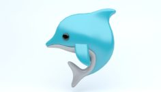 DOLPHIN emoji icon 3D Model