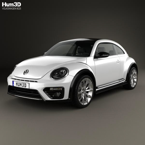 Volkswagen Beetle coupe R-Line 2016 3D Model