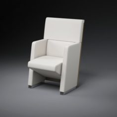 Vray Ready Modern Leather Chair 3D Model