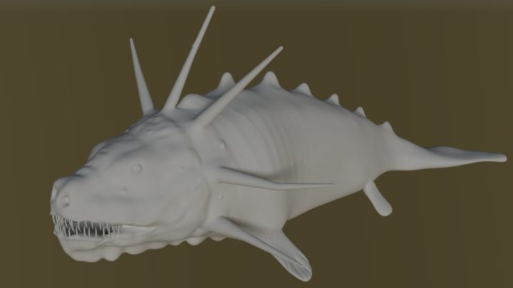 Sea Monster 3D model 3D Model