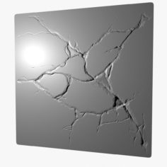 3D Stone Cracks Sculpted model 3D Model