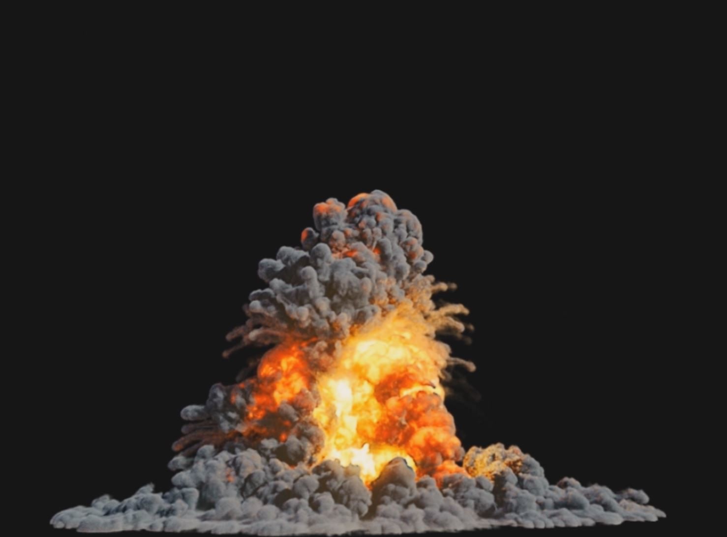 Houdini Plumfire Explosion 3D 3D Model