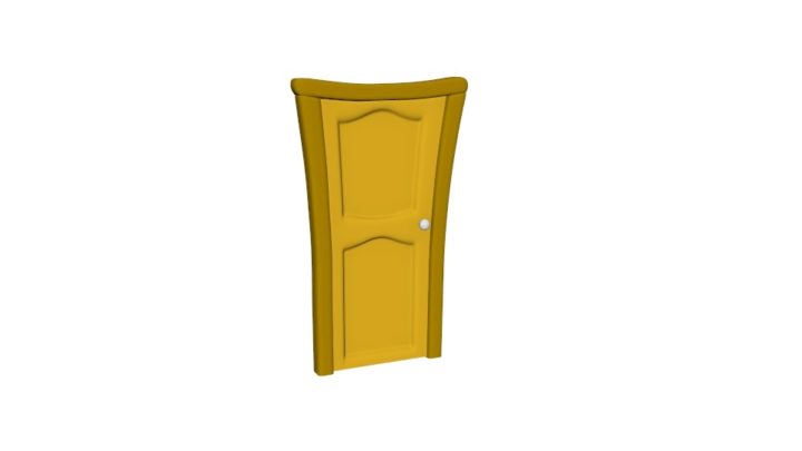 3D Cartoon Door 3D Model