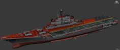 Kiev-class aircraft carrier 3D Model