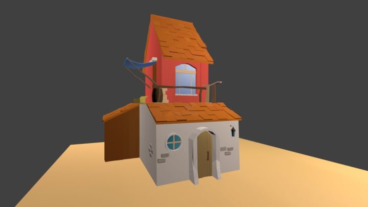 Cartoon House 3D 3D Model