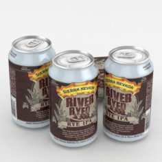 Beer Can Sierra Nevada River Ryed Rye IPA 12fl oz 3D Model