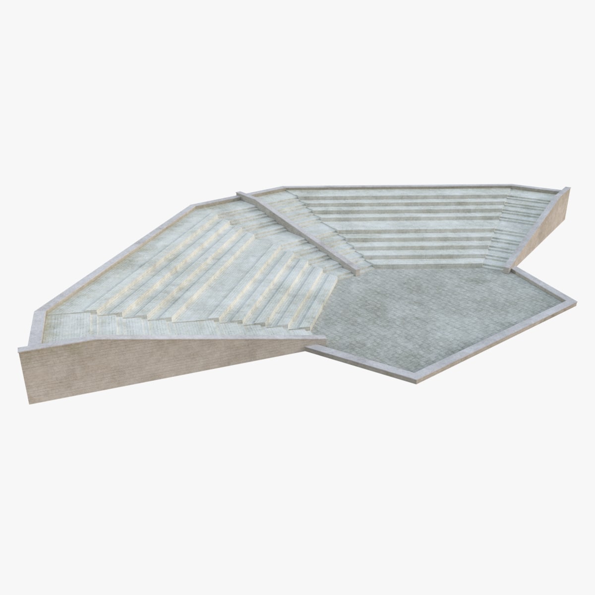 Amphitheatre 3 (Low Poly) 3D Model
