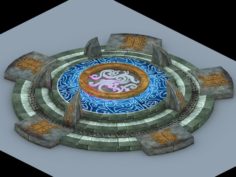 Dongfu objects – round altar 3D Model