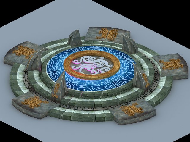 Dongfu objects – round altar 3D Model