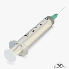 Disposable Syringe 3ml 3D Model