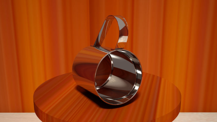 Stainless Steel Cup 3D Model