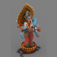 The Great Buddha Statue 02 3D Model