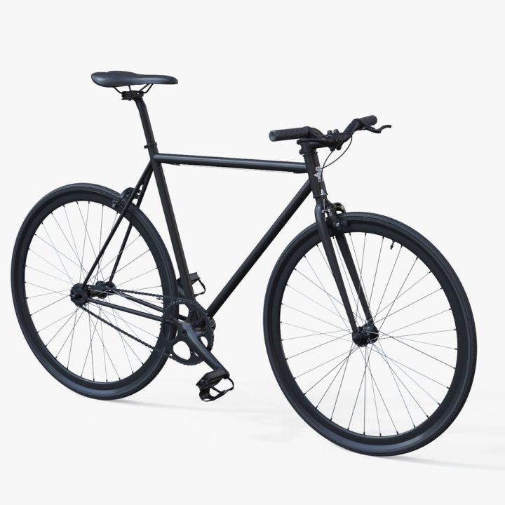 Bike Fixie  Type02 model  3D Model  3DHunt co