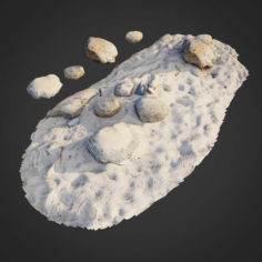 3d scanned nature stone 006 pack 3D Model