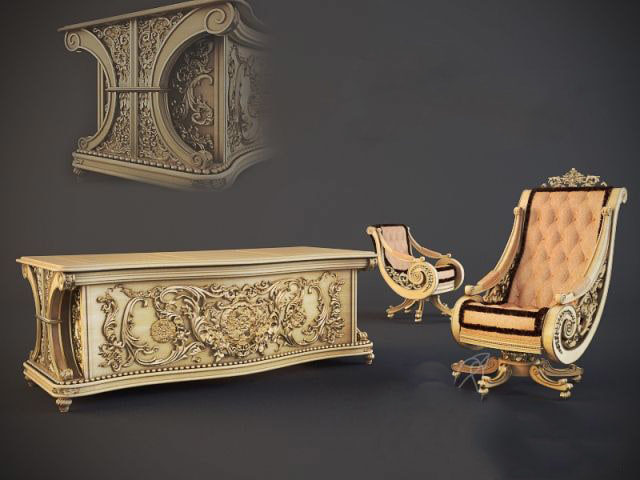 classic furniture 3D model 3D Model