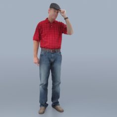 3D standing man-003 3D Model