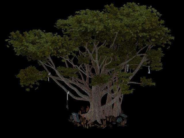 Maya Forest – Big Tree 043 3D Model