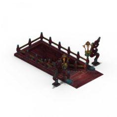 Lei pagoda – stairs 3D Model