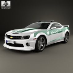 Chevrolet Camaro Police Dubai 2013 3D Model