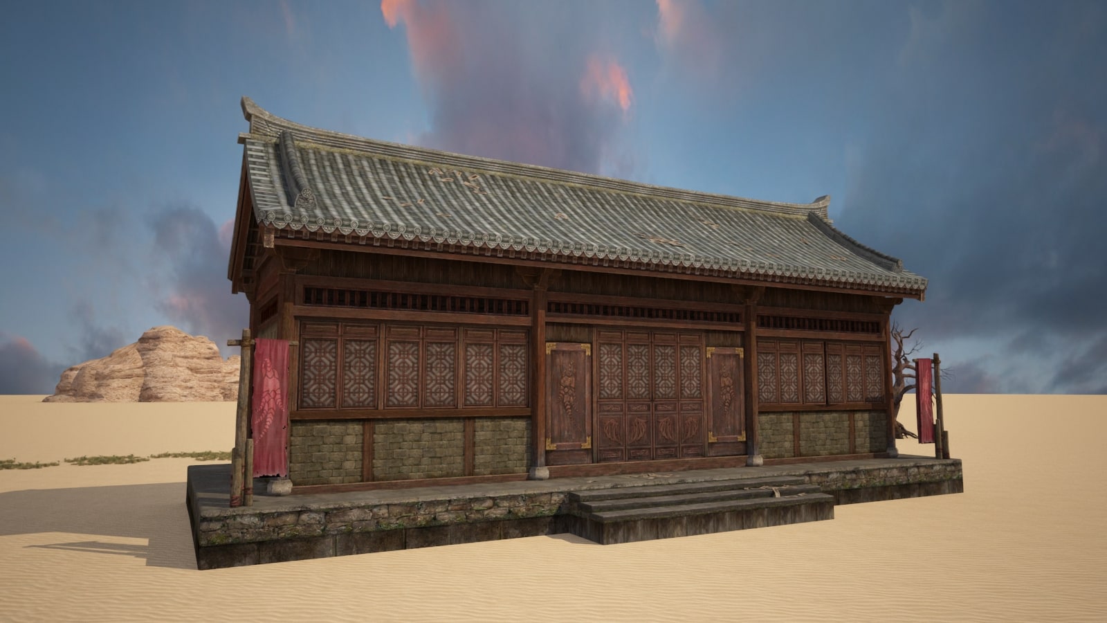 A 3D model of ancient perfumed houses 3D Model