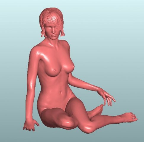 Nude girl 5 3D Model