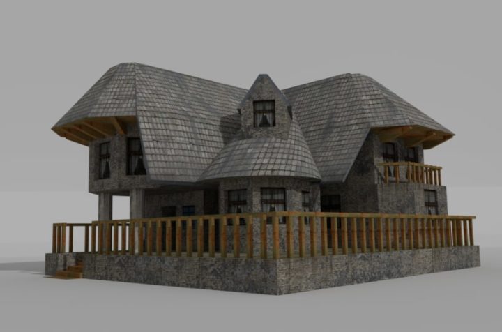 Old house 3D model 3D Model