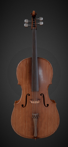 Classical cello PBR 3D Model
