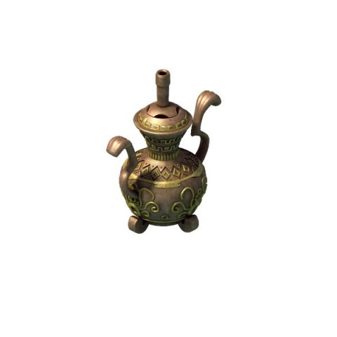 Ancient Chinese bronze incense burner 3D Model