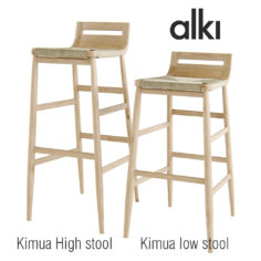 Alki – Kimua Stool 3D Model
