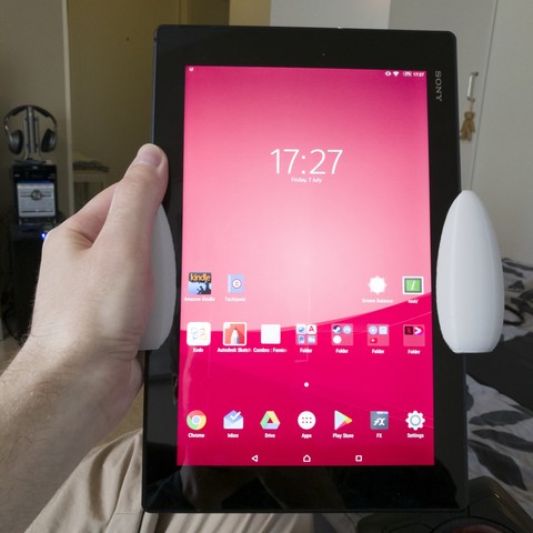 Comfort grips for the Xperia Z2 tablet 3D Print Model