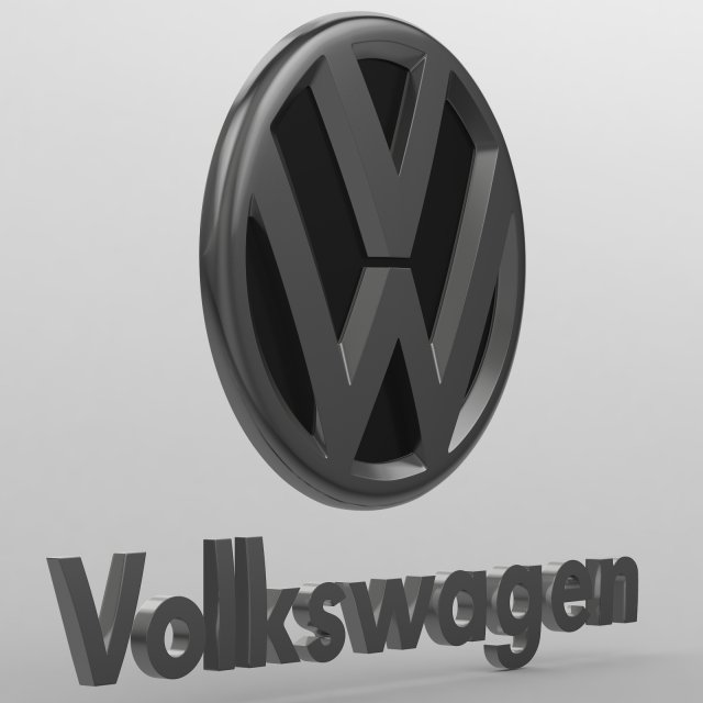 Volkswagen logo 3D Model